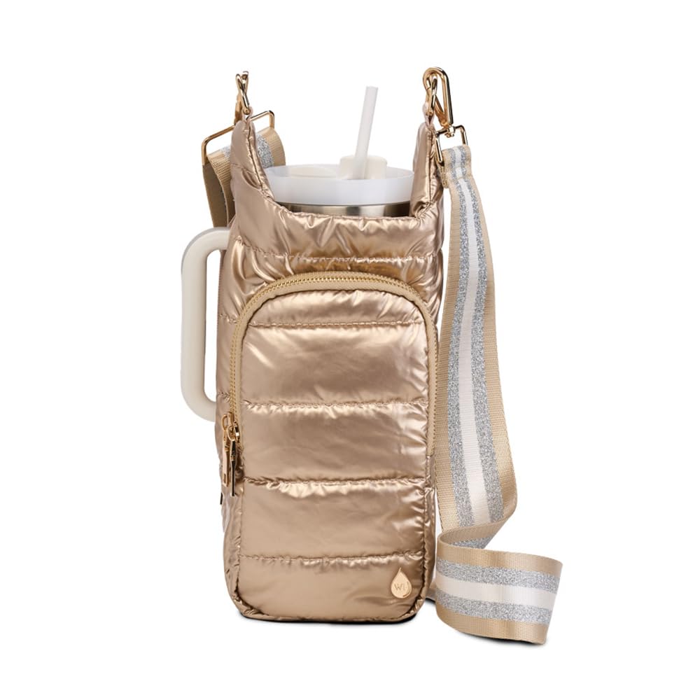 WanderFull® Original HydroBag® HANDLE™ Zipper Slot for Handle, Hands-Free Crossbody Water Bottle Holder & Tumbler Accessories