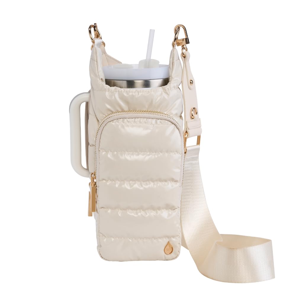 WanderFull® Original HydroBag® HANDLE™ Zipper Slot for Handle, Hands-Free Crossbody Water Bottle Holder & Tumbler Accessories