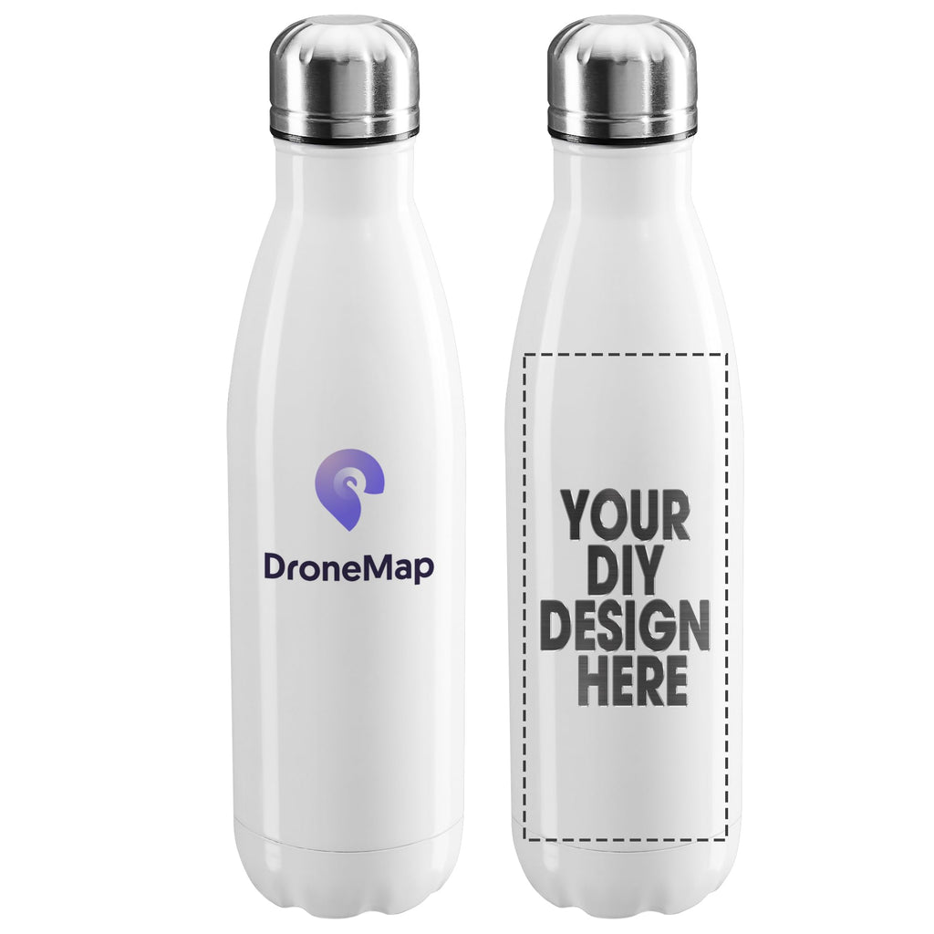 Personalized Custom Water Bottles Print in USA 17oz 10 Pcs Stainless Steel Double Wall Insulated Leakproof Cups With Colorful Text Logo for Sports Outdoors
