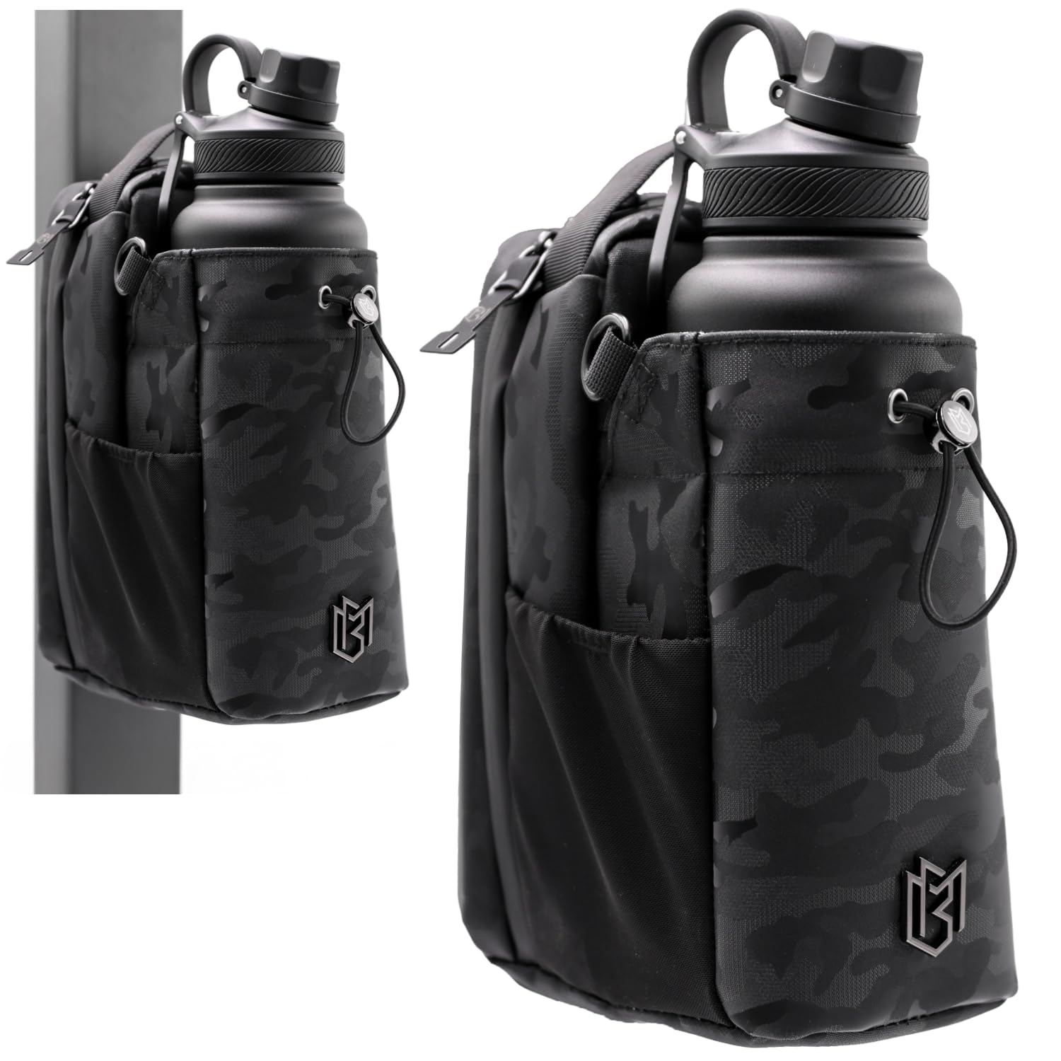 Magnetic Gym Bag for Men and Women – Sling Bottle with Magnetic Attachment | Water Bottle Holder, Gym Pouch, Crossbody Bag for Travel, Sports, Work, Fitness