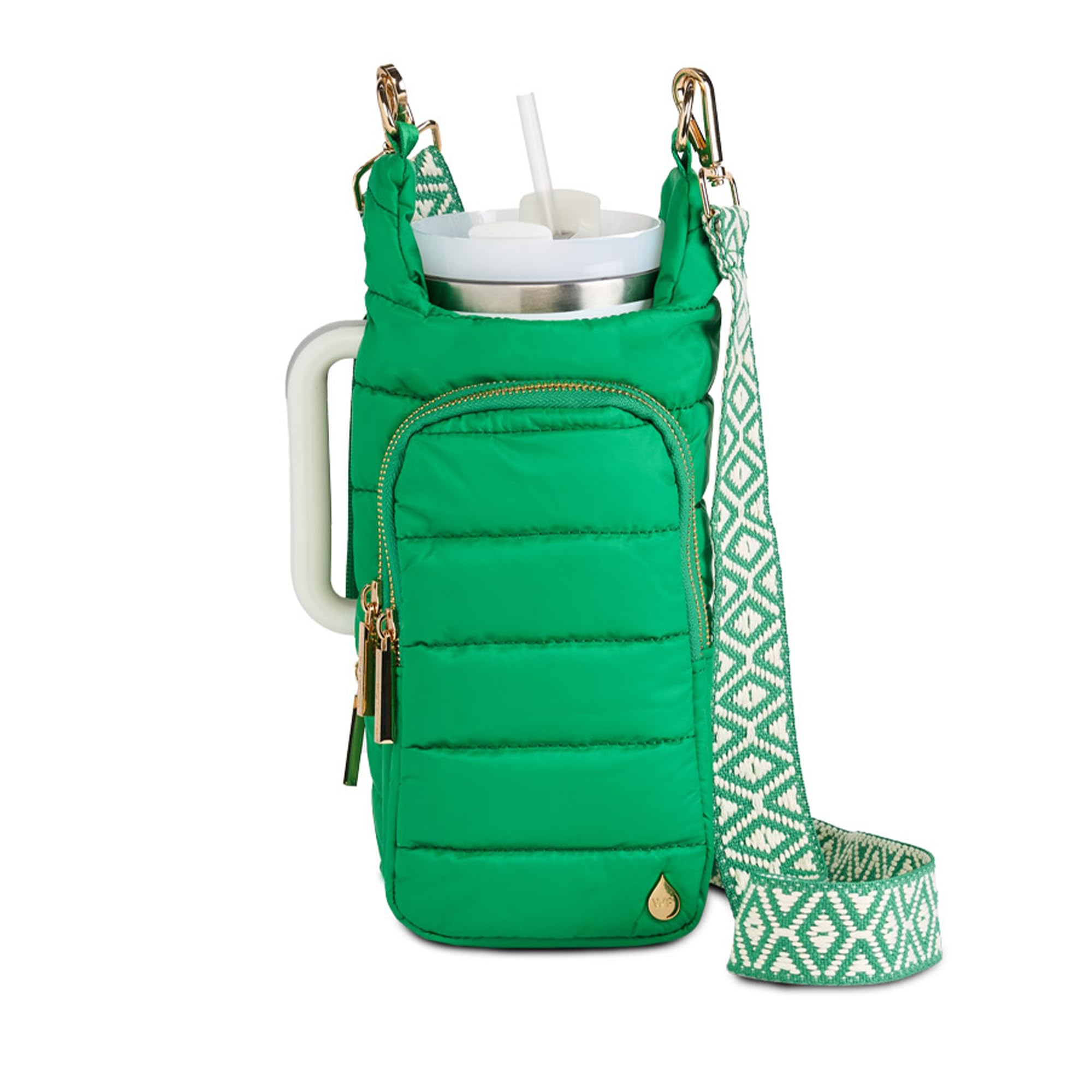 WanderFull® Original HydroBag® HANDLE™ Zipper Slot for Handle, Hands-Free Crossbody Water Bottle Holder & Tumbler Accessories