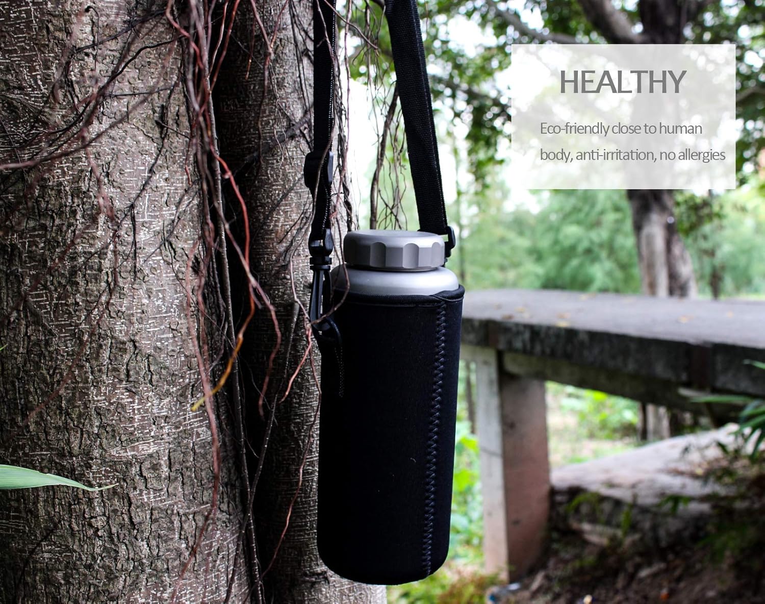 Boundless Voyage Titanium Sport Water Bottle 35.5 fl oz 1050ml | Ultralight, Leakproof, for Outdoor Camping Hiking